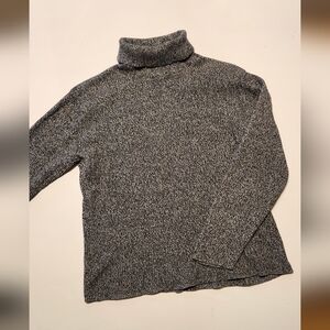 Woman's Gray Turtleneck Sweater